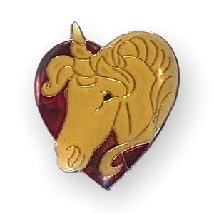 Unicorn Heart Pin